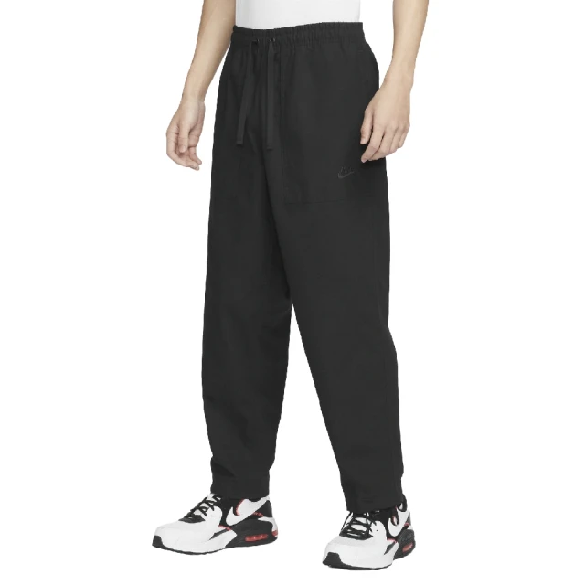 NIKE 耐吉 長褲 Club Pants 男款 黑 寬版 運動 褲子 鬆緊褲頭 腳踝抽繩設計(FN3097-010)