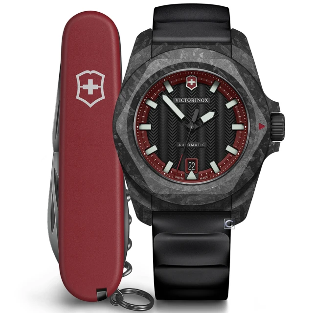 VICTORINOX 瑞士維氏 I.N.O.X. 碳纖維 機械錶 男錶 手錶-41mm 黑(VISA-242024.1)