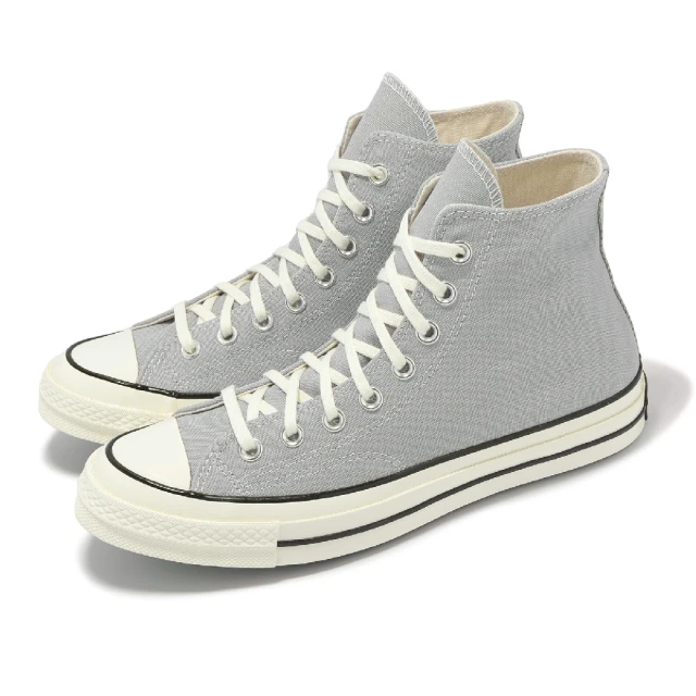 CONVERSE 帆布鞋 Chuck 70 HI 男鞋 女鞋 淺灰 高筒 1970 休閒鞋(A08615C)