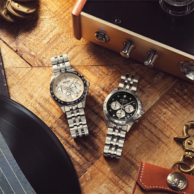 【SEIKO 精工】NEO VINTAGE 復古經典計時手錶-米色 520送禮 禮物(SBTR045J_8T63-02R0S)