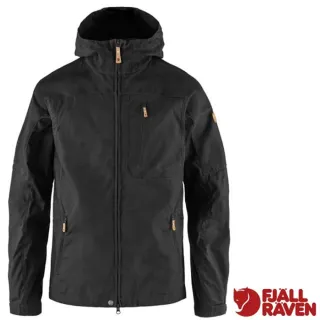 【Fjallraven】小狐狸 男 Sten G-1000 輕量防風保暖連帽外套.夾克.風衣.大衣(81679-550 黑)