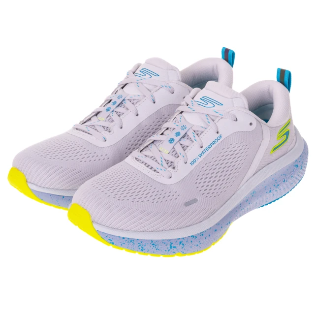 SKECHERS 男鞋 慢跑系列 慢跑鞋 GO RUN PURE 4_WATER PROOF(246097LTGY)