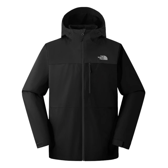 The North Face TNF 連帽抓絨內裡三合一外套 M KEERU SOFTSHELL TRI JACKET-AP 男 黑(NF0A8DMKJK3)