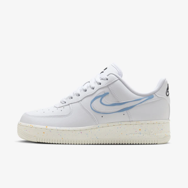 NIKE 耐吉 Wmns Air Force 1 07 LX 女 休閒鞋 鴛鴦笑臉 四色塗鴉 白彩(HF5721-111)