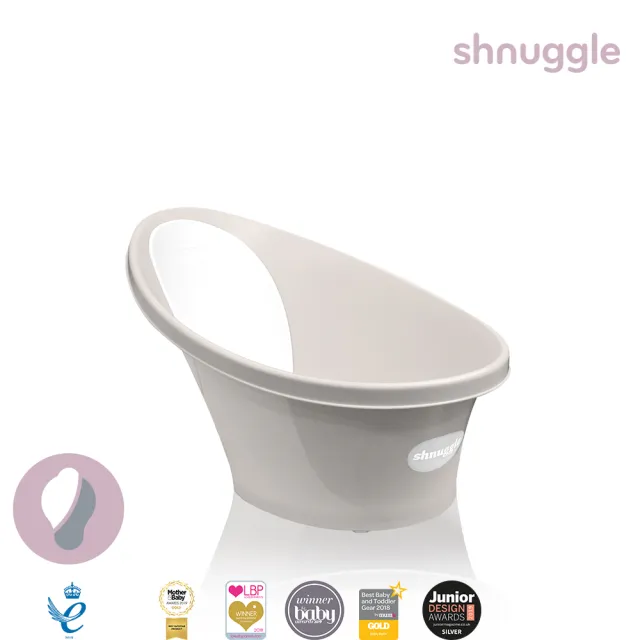 【Shnuggle】月亮澡盆 4件組 優惠組合(嬰兒澡盆+星光洗澡玩具+漂漂船+洗澡玩具收納桶)