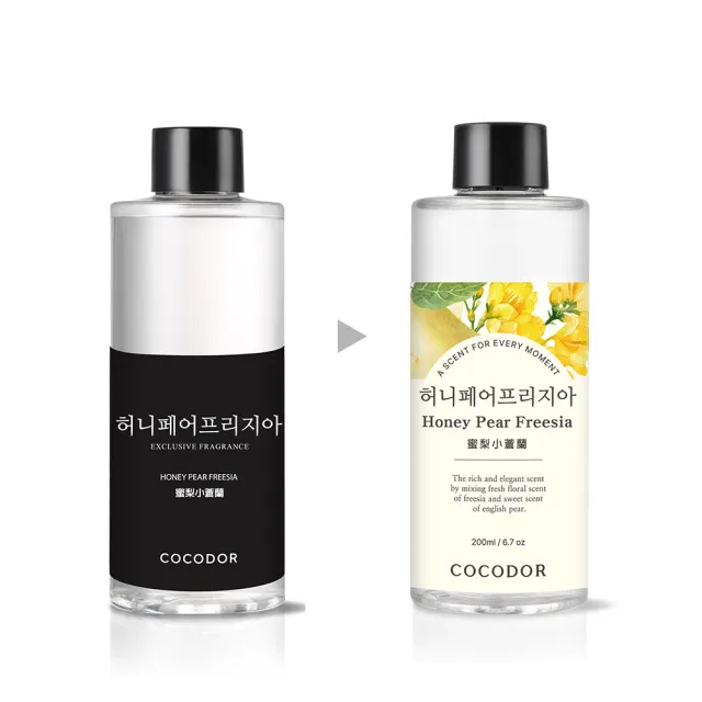 【cocodor】浮游花系列R擴香瓶200ml+擴香補充瓶200ml 2+1超值組(原廠直營)