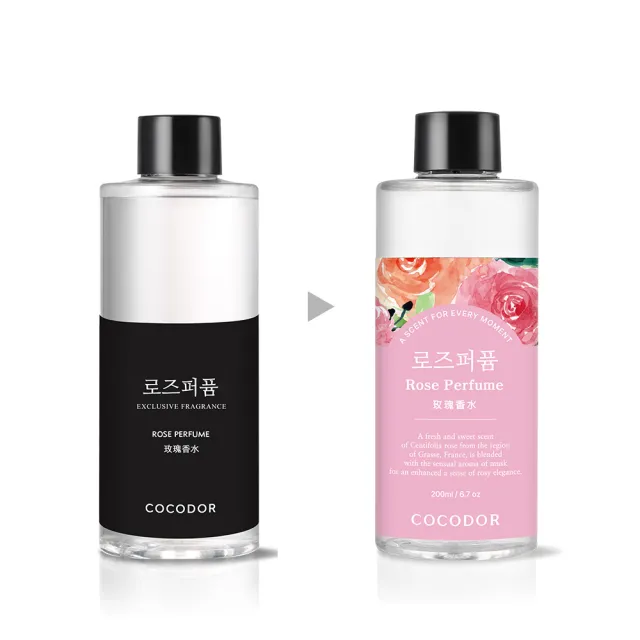 【cocodor】浮游花系列R擴香瓶200ml+擴香補充瓶200ml 2+1超值組(原廠直營)