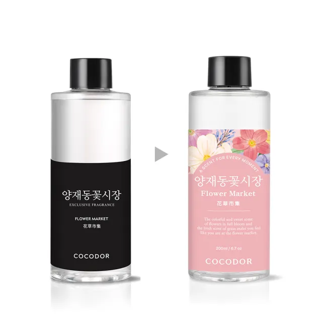 【COCODOR】永生花擴香瓶200ml+擴香補充瓶200ml(2+1超值組/原廠直營)