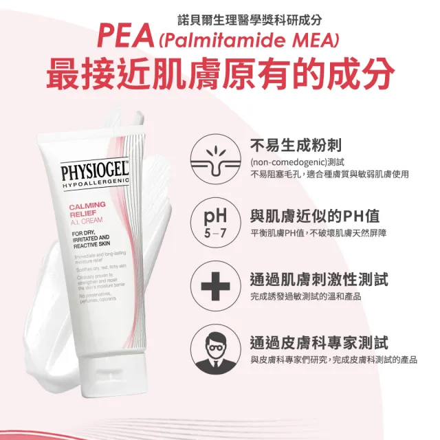 【PHYSIOGEL潔美淨 官方直營】層脂質安撫修護AI乳霜50ml_4入(抗敏修護/異位性皮膚炎適用)