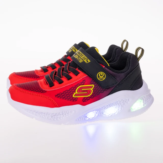 SKECHERS 男童系列 燈鞋 SKECHERS METEOR-LIGHTS(401495LRDBK)