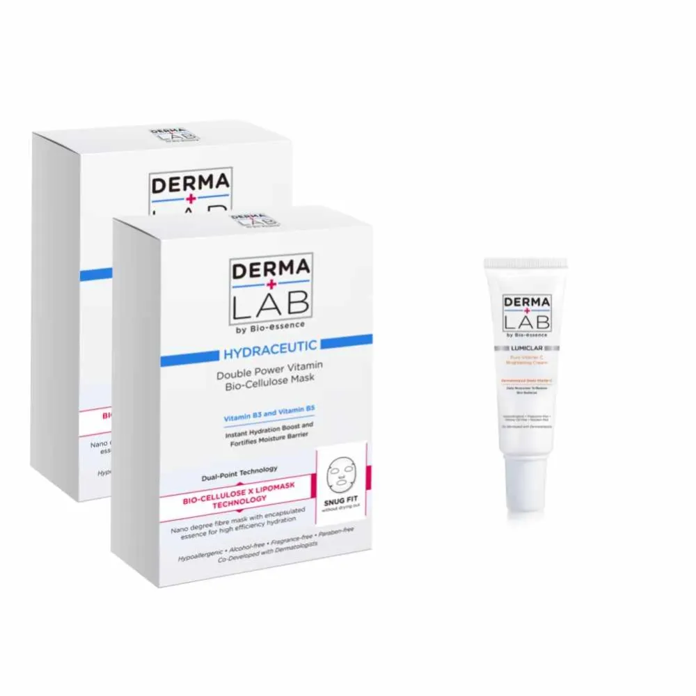 【DermaLab 德美醫研】超效雙B保濕生物纖維面膜25mlX3片(2入組)