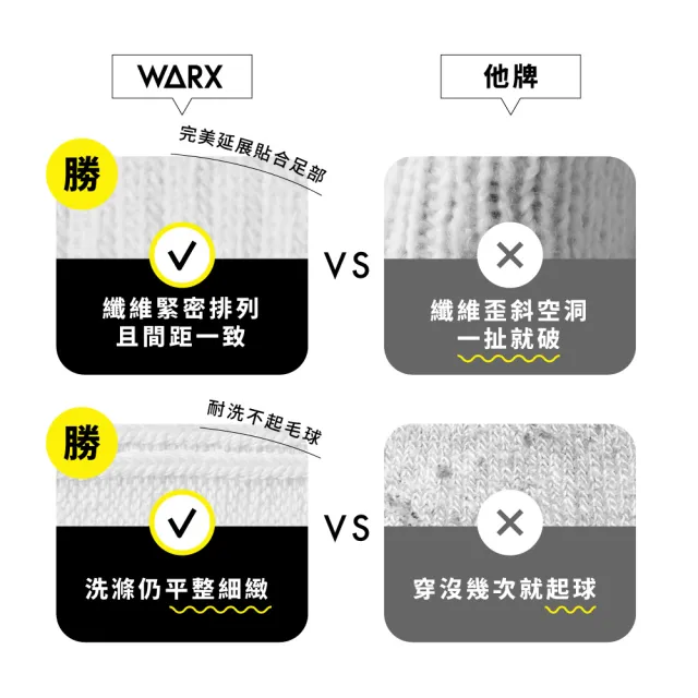 【WARX】薄款小鬼頭高筒襪-奶油黃(除臭襪/襪子/男襪/女襪)