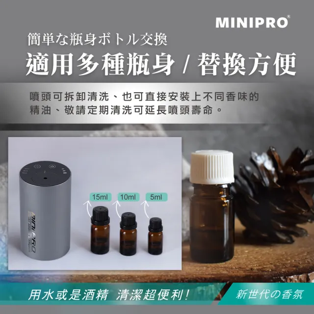 【MINIPRO】智能無線香氛機-黑(/芳香機/水氧機/擴香儀/無水香氛機/MP-6888)