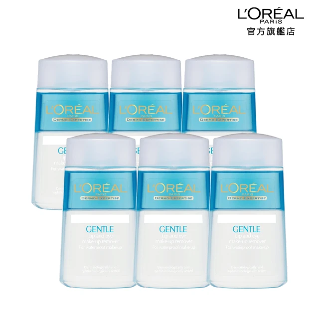 LOREAL Paris 巴黎萊雅LOREAL Paris 巴黎萊雅 溫和眼唇卸妝液125ml_6入組