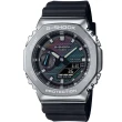 【CASIO 卡西歐】卡西歐G-SHOCK金屬鬧鈴雙顯運動錶-黑(GM-2100RW-1A 台灣公司貨)