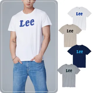 【Lee 官方旗艦】男裝 短袖T恤 / 經典撞色 大LOGO 共4色 標準版型(LL230009)