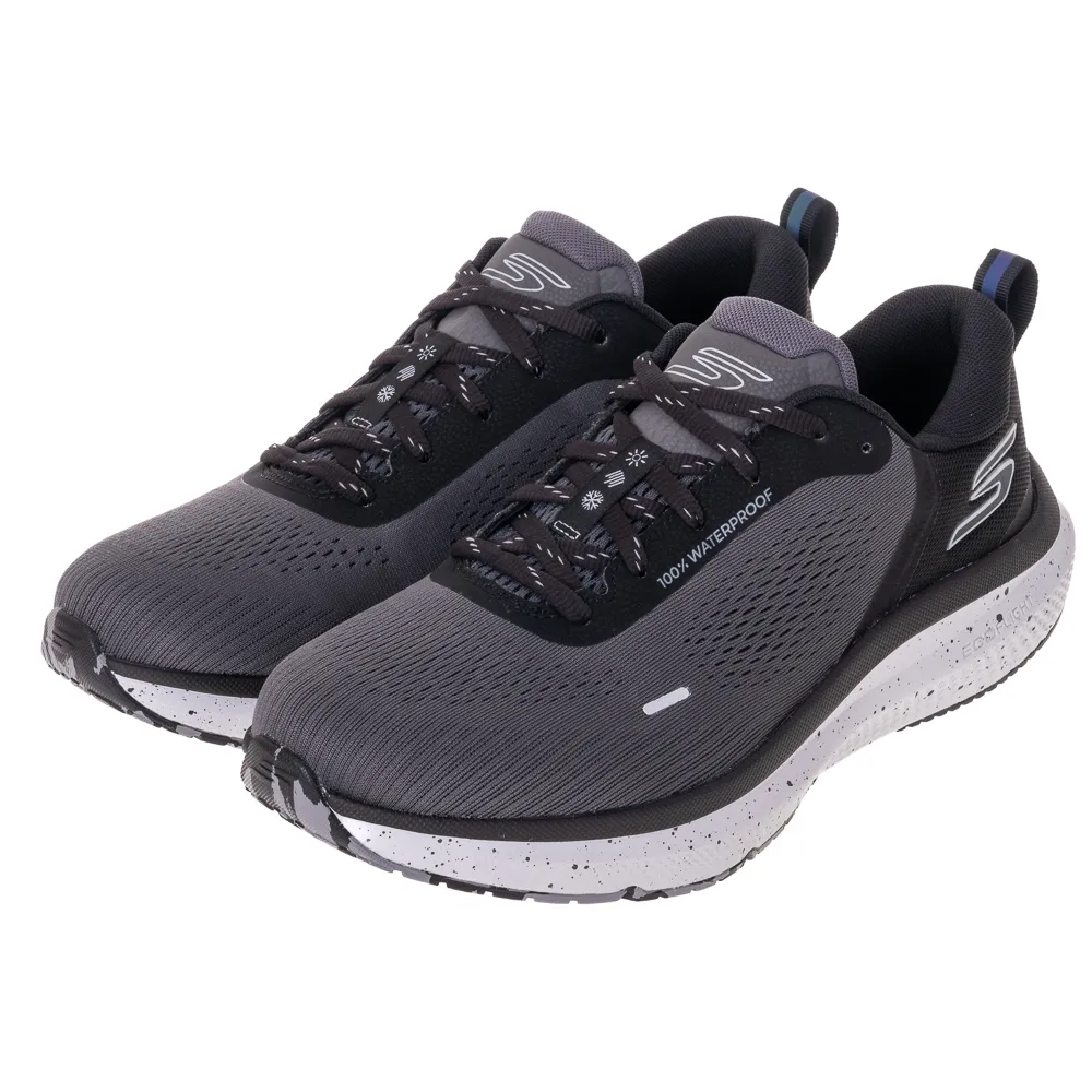 【SKECHERS】男鞋 慢跑系列 慢跑鞋 GO RUN PURE 4_WATER PROOF(246097BKGY)