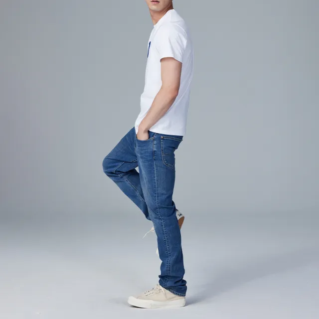 【Lee】男裝 牛仔褲 / 726 中腰標準直筒 中藍洗水(LB31705798R)