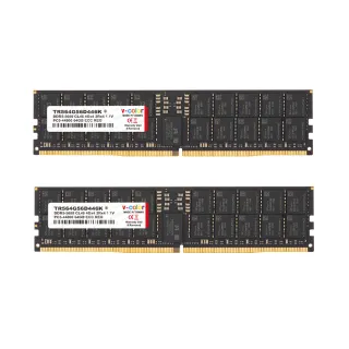 【v-color】DDR5 ECC R-DIMM 5600 128GB kit 64GBx2(工作站/伺服器記憶體)