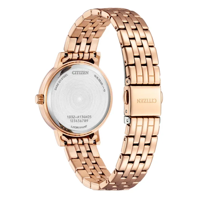 【CITIZEN 星辰】LADYS系列 白蝶貝 水鑽腕錶31.2mm(EL3108-53D)