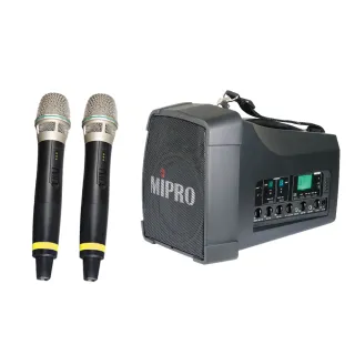 【MIPRO】最新三代肩掛式5G藍芽旗艦型雙頻無線喊話器(MA-200D)