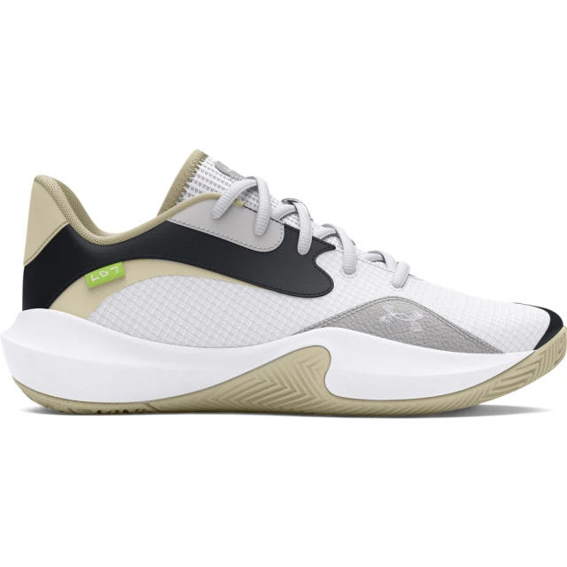 UNDER ARMOUR UA 男女同款 Lockdown 7 Low 籃球鞋_3027646-100(白色)