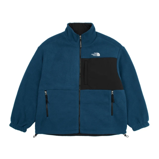 The North Face TNF 休閒 可調節雙面穿立領抓絨外套 M ELEMENTS FLEECE JKT-AP 男 藍(NF0A89YY1NO)