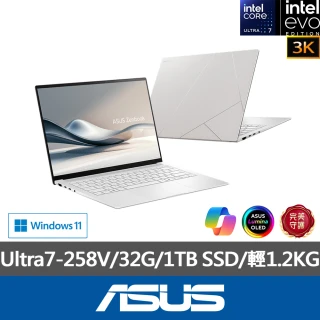 ASUS 華碩ASUS Office 2021組★14吋Ultra7輕薄AI筆電(ZenBook UX5406SA/Ultra7-258V/32G/1TB SSD/W11/3K OLED/EVO