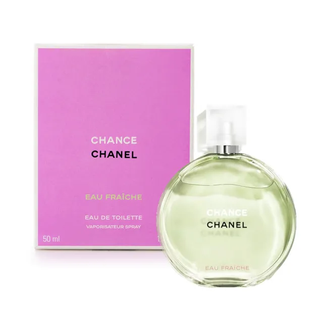 【CHANEL 香奈兒】CHANCE系列淡香水 50ml(多款任選.國際航空版 粉紅甜蜜/綠色氣息/黃色邂逅)