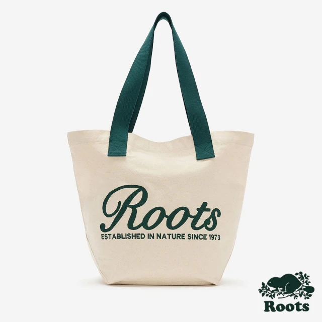 Roots Roots 配件- ROOTS SIGNATURE 帆布包(灰白色)