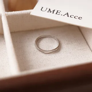 【UME.Acce】極簡菱形細款純銀戒指S925純銀 戒指 純銀 全純銀 純銀戒指 菱形 菱形戒指 細