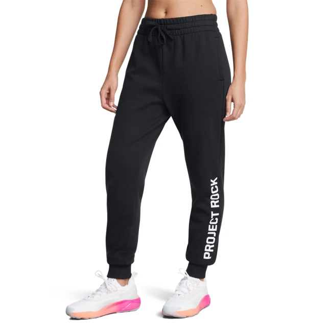 UNDER ARMOUR UA 女 Pjt Rock Rival Fleece長褲_1389336-001(黑色)