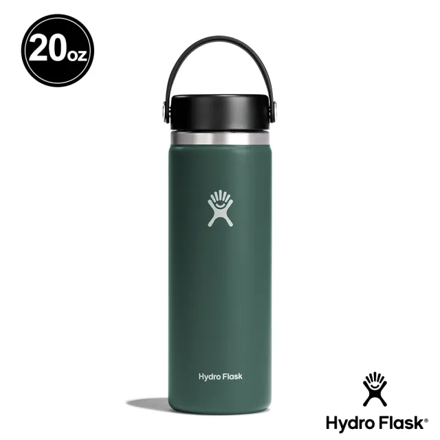 【Hydro Flask】20oz/592ml 寬口 提環 保溫瓶 多色可選(高保冰  無毒 美國品牌 食安 防滑塗層 大口徑)