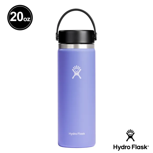 【Hydro Flask】20oz/592ml 寬口 提環 保溫瓶 多色可選(高保冰  無毒 美國品牌 食安 防滑塗層 大口徑)