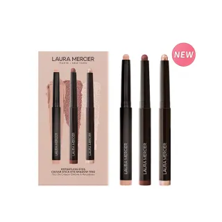 【LAURA MERCIER 蘿拉蜜思】奢華絲柔眼彩筆三入禮盒組(眼彩筆1.64gx3/送禮 送禮)