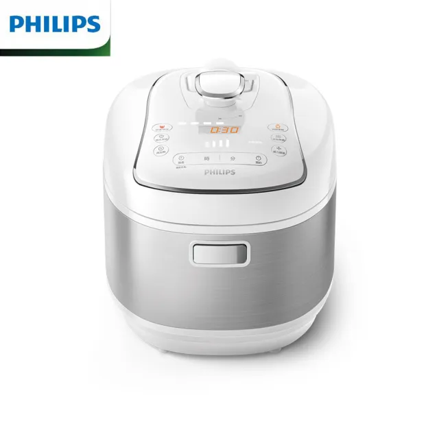 【Philips 飛利浦】智慧萬用電子鍋/壓力鍋/萬用鍋 HD2140(紫小萬/白小萬)