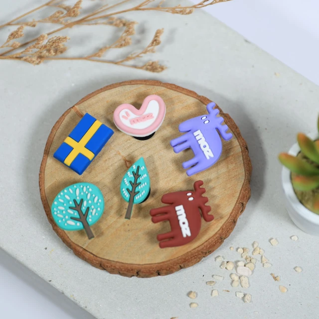 FLYFLOR 義大利原廠厚底豹紋造型懶人休閒鞋 深藍色(2