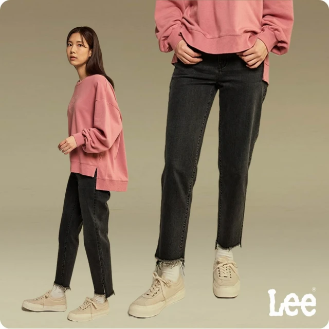 Lee 女裝 牛仔褲 / 411 高腰舒適小直筒 灰色洗水(LB417108257)