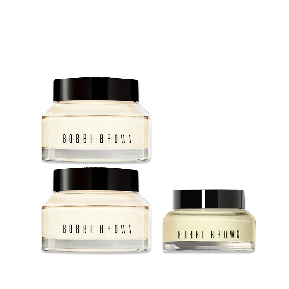 【Bobbi Brown 芭比波朗】妝前神霜3入獨家組(維他命完美乳霜115ml/橘子霜/持妝乳霜)