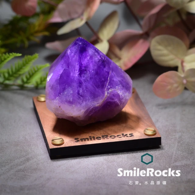 SmileRocks 石麥 石麥水晶原礦 紫水晶柱頭原礦No.621340933(SmilePad 9X9底板)