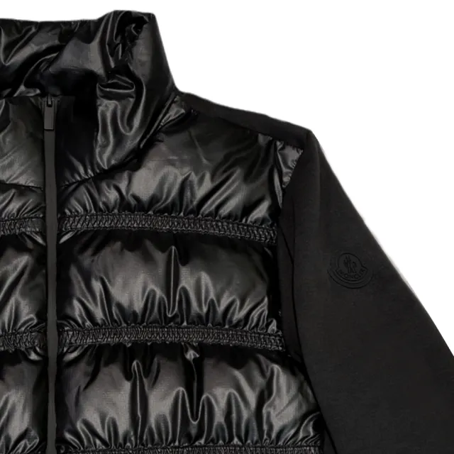 【MONCLER】女款 前襟羽絨拼接外套-黑色(1號USA-S、2號USA-M、3號USA-L、4號USA-XL)