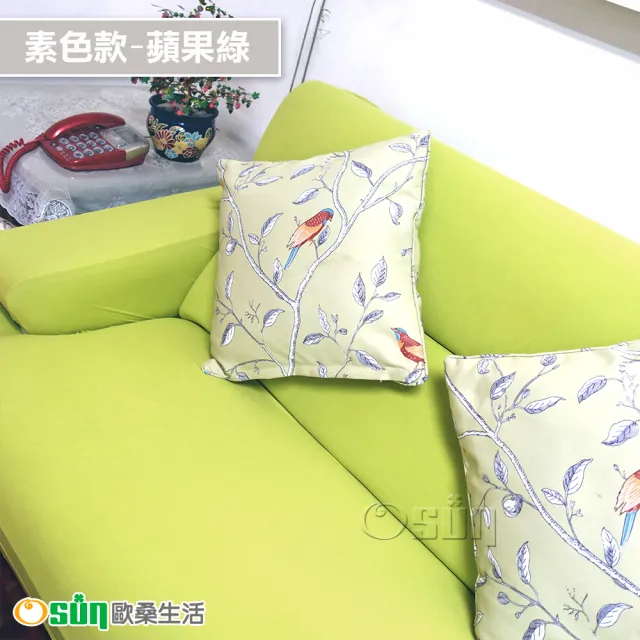 【Osun】素色系列-2人座一體成型防蹣彈性沙發套、沙發罩(限量下殺 特惠價CE-173)