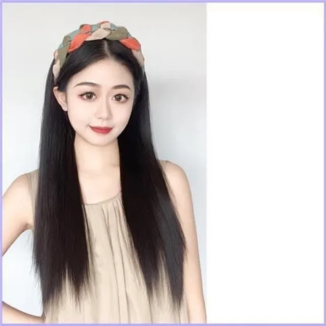 【巴黎精品】現貨+預購 女長假髮髮箍髮片透氣假髮片輕量隱形增髮量假髮接髮(編織髮箍半頭套假髮片4款a1hr8)