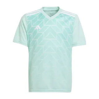 【adidas 愛迪達】短袖上衣 童裝 大童 男女童 運動 T ICON 23 JSY Y 白綠 IC1255