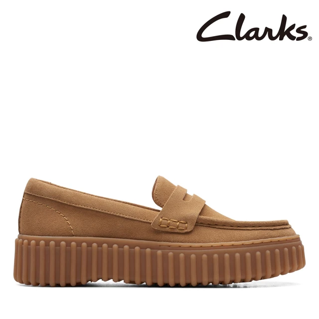 Clarks 女鞋 Torhill Penny 羅紋厚底餅乾樂福鞋(CLF71956C)