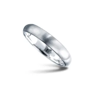 【彩糖鑽工坊】925純銀 銀戒 中性戒 3MM 霧面(Fragille 幸褔指輪 系列)