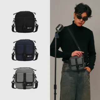 【ROBINMAY】韋斯斜背包-M(插扣、拉鍊封口/多色任選)