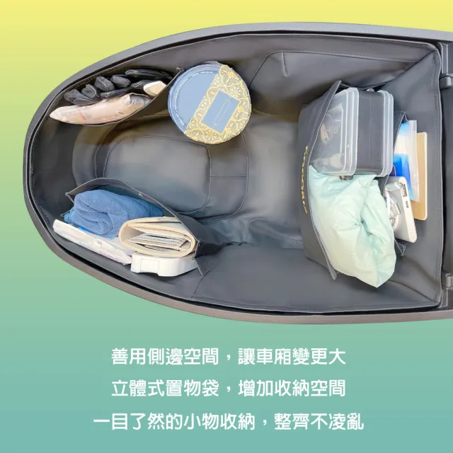 【GOGOBIZ】SYM KRN BT 麒麟 機車置物袋 機車巧格袋 分隔收納(機車收納袋 巧格袋)