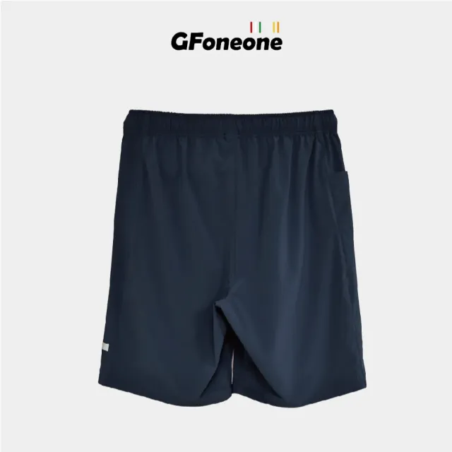 【GFoneone】男吸排戶外手機袋登山機能短褲-深藍(男短褲)