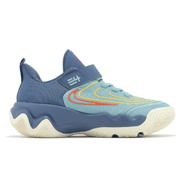 【NIKE 耐吉】籃球鞋 Giannis Immortality 4 PS 中童 藍黃 魔鬼氈 小朋友 運動鞋 字母哥(FZ6733-400)